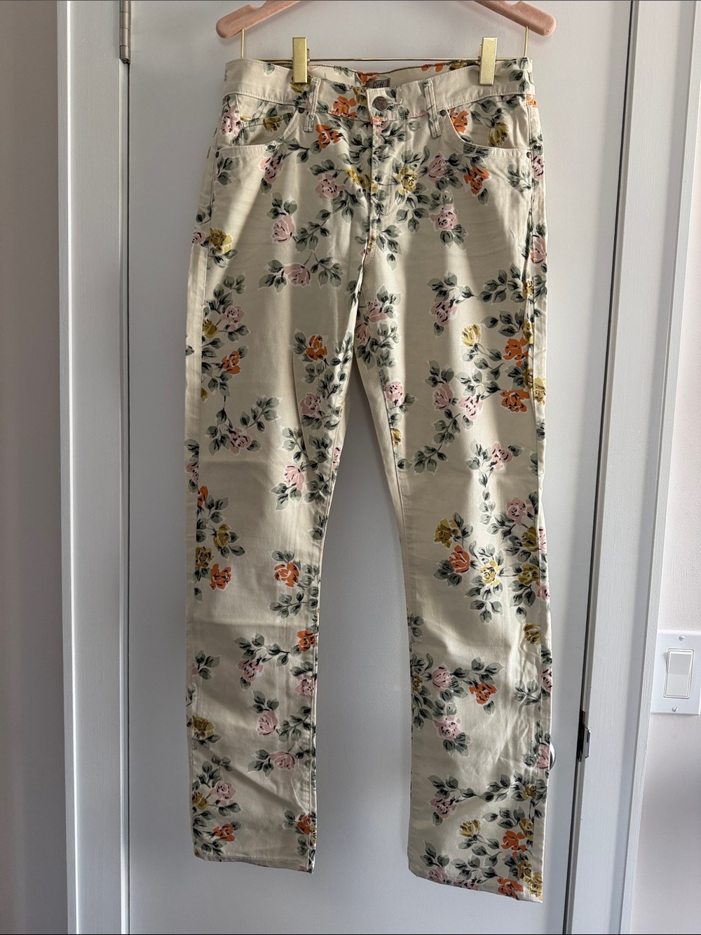 Citizens of Humanity Mandy Floral Print Jeans Mid Rise Skinny jeans size 28